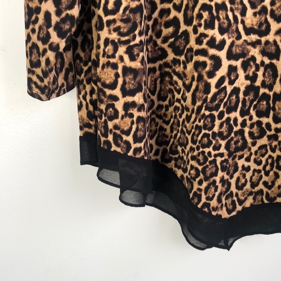 Carmen Marc Valvo Animal Print Women's Top - Picture 3 of 6